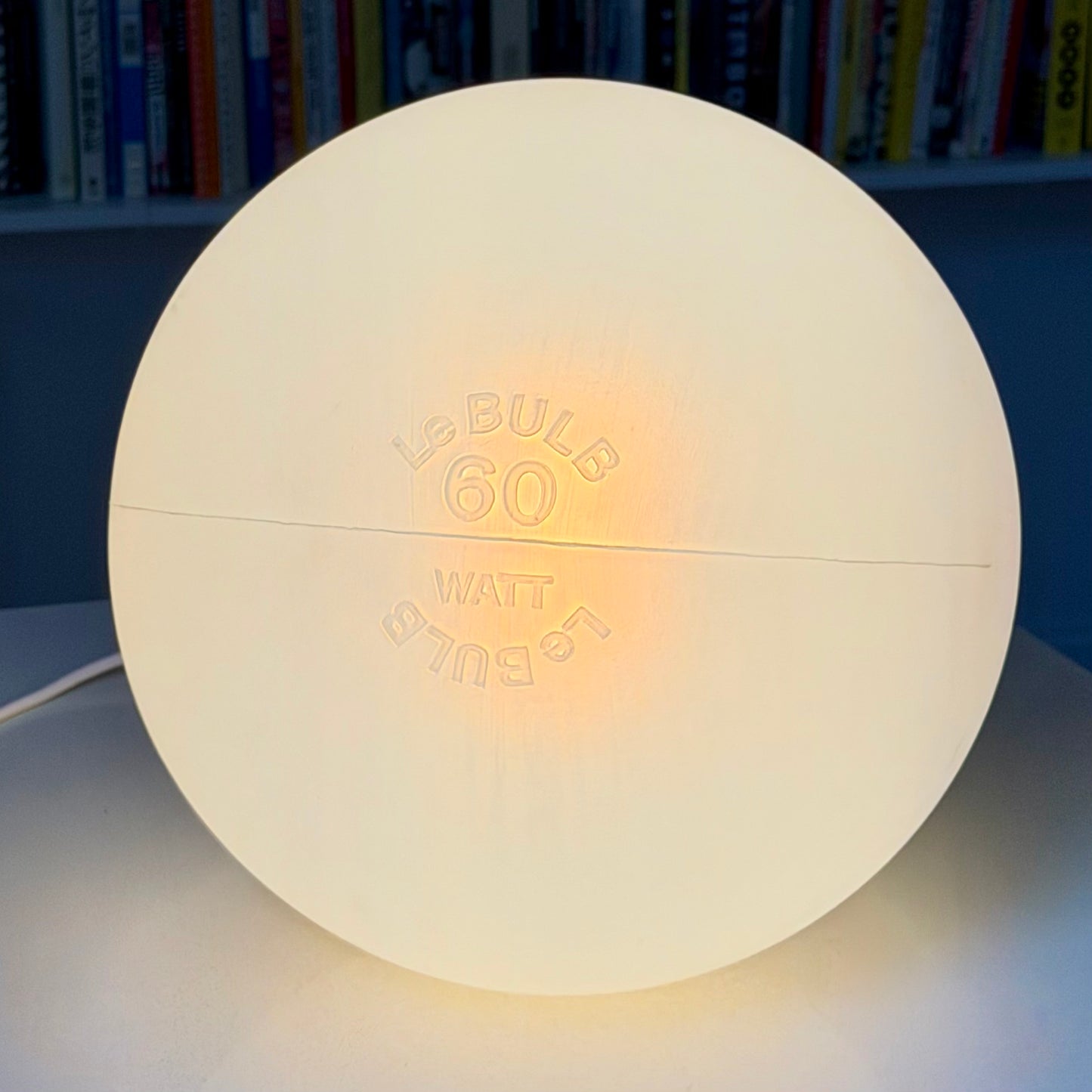Vintage 'Le Bulb' Pop Art Swag Lamp 1981