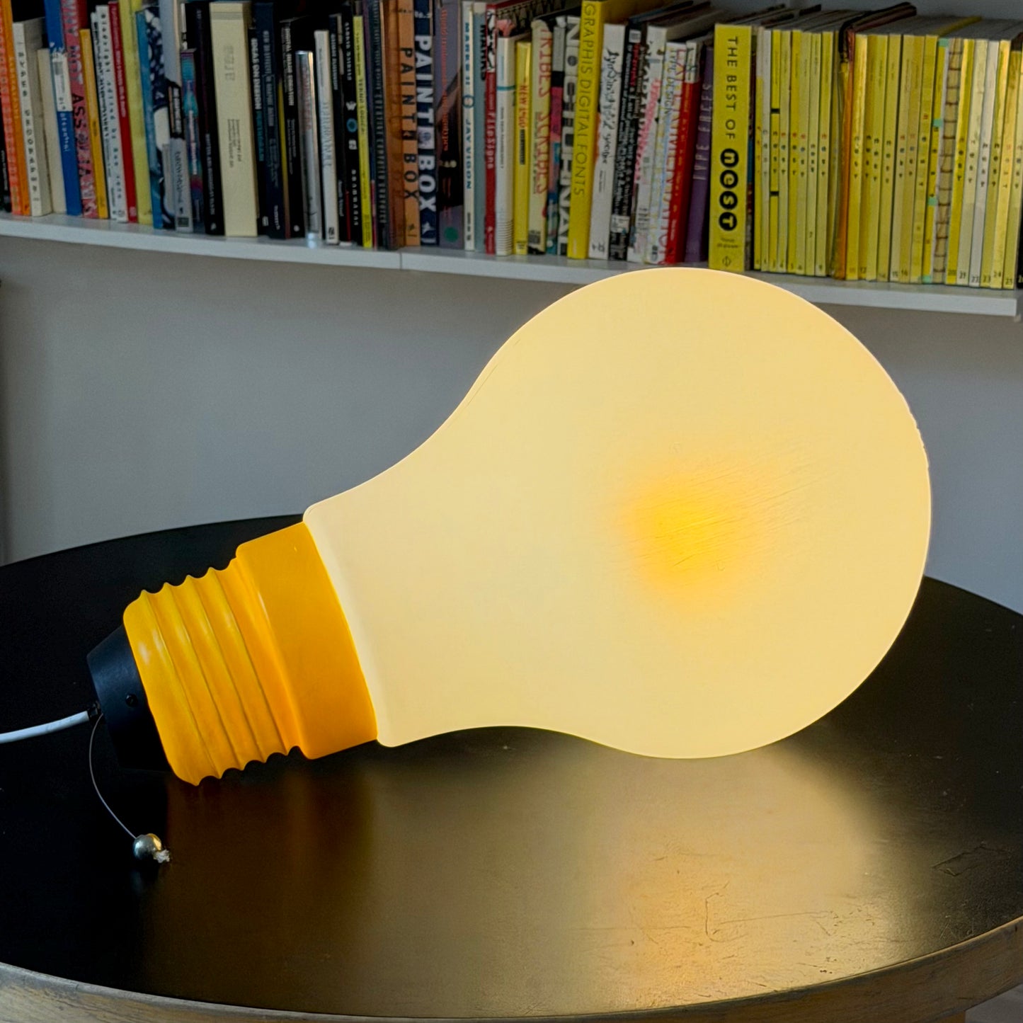 Vintage 'Le Bulb' Pop Art Swag Lamp 1981