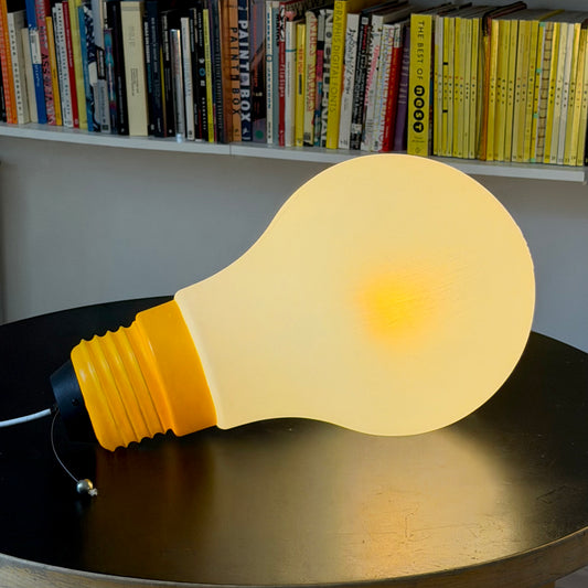 Vintage 'Le Bulb' Pop Art Swag Lamp 1981