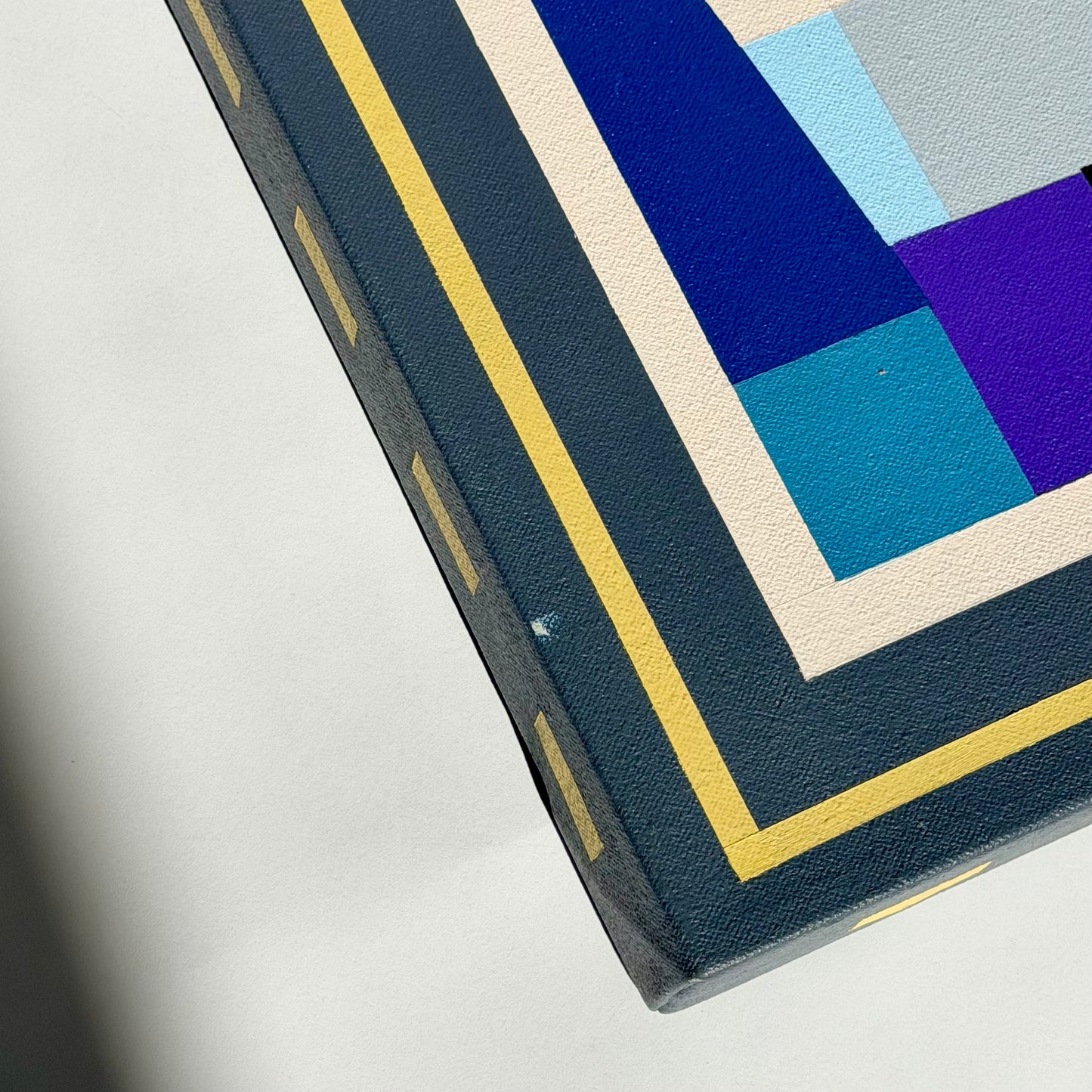 Vintage Barbara Frank Geometric Painting Circa 1998