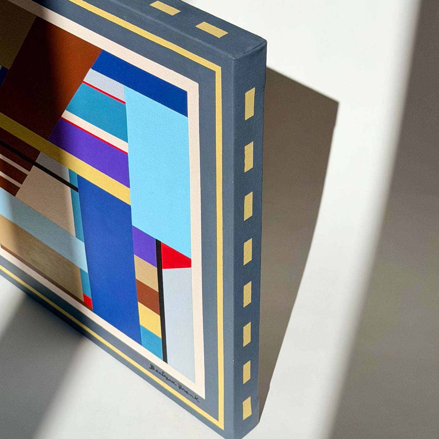 Vintage Barbara Frank Geometric Painting Circa 1998