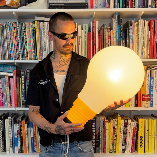 Vintage 'Le Bulb' Pop Art Swag Lamp 1981