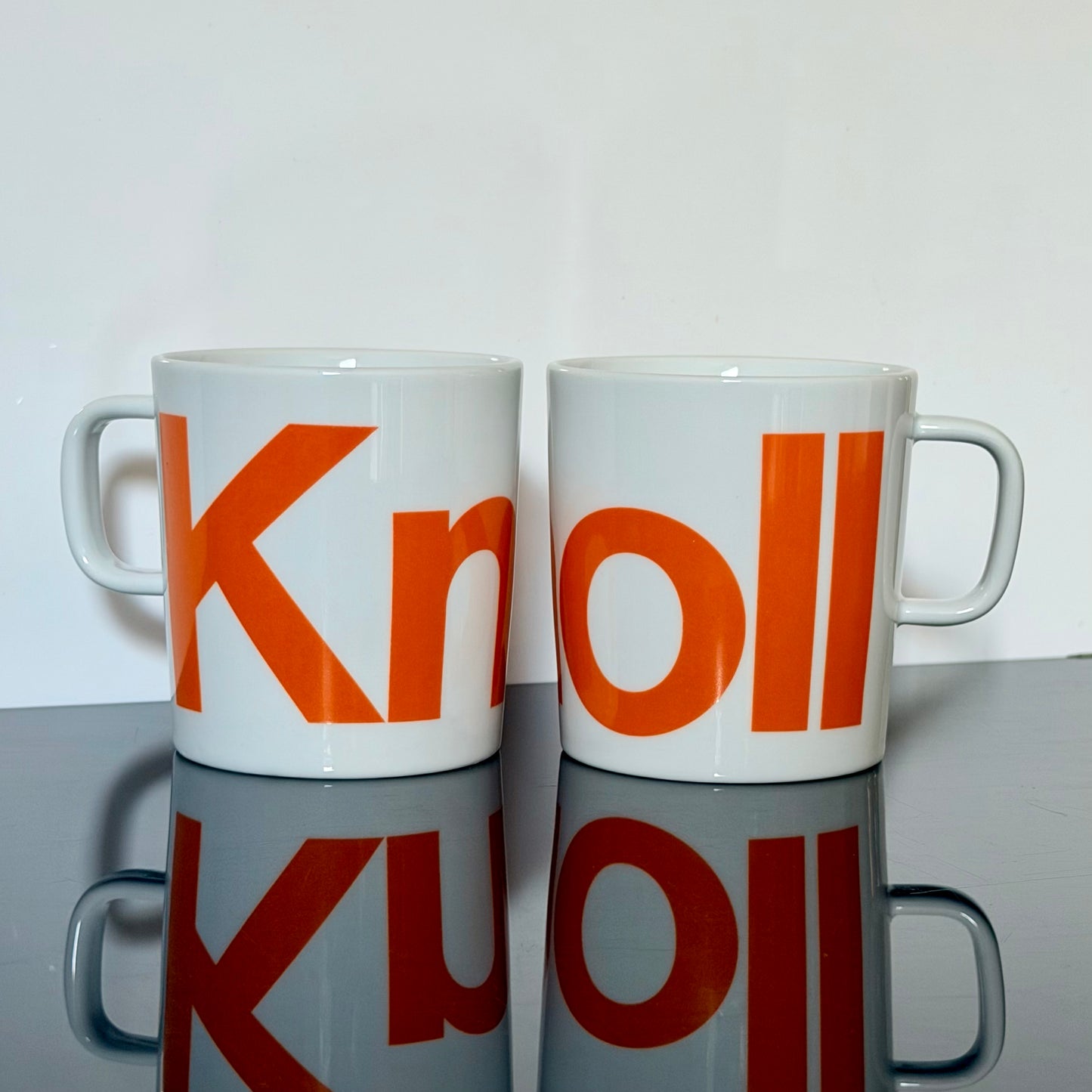 Scarce Knoll Logo Mugs / Jasper Morrison for Alessi 2008