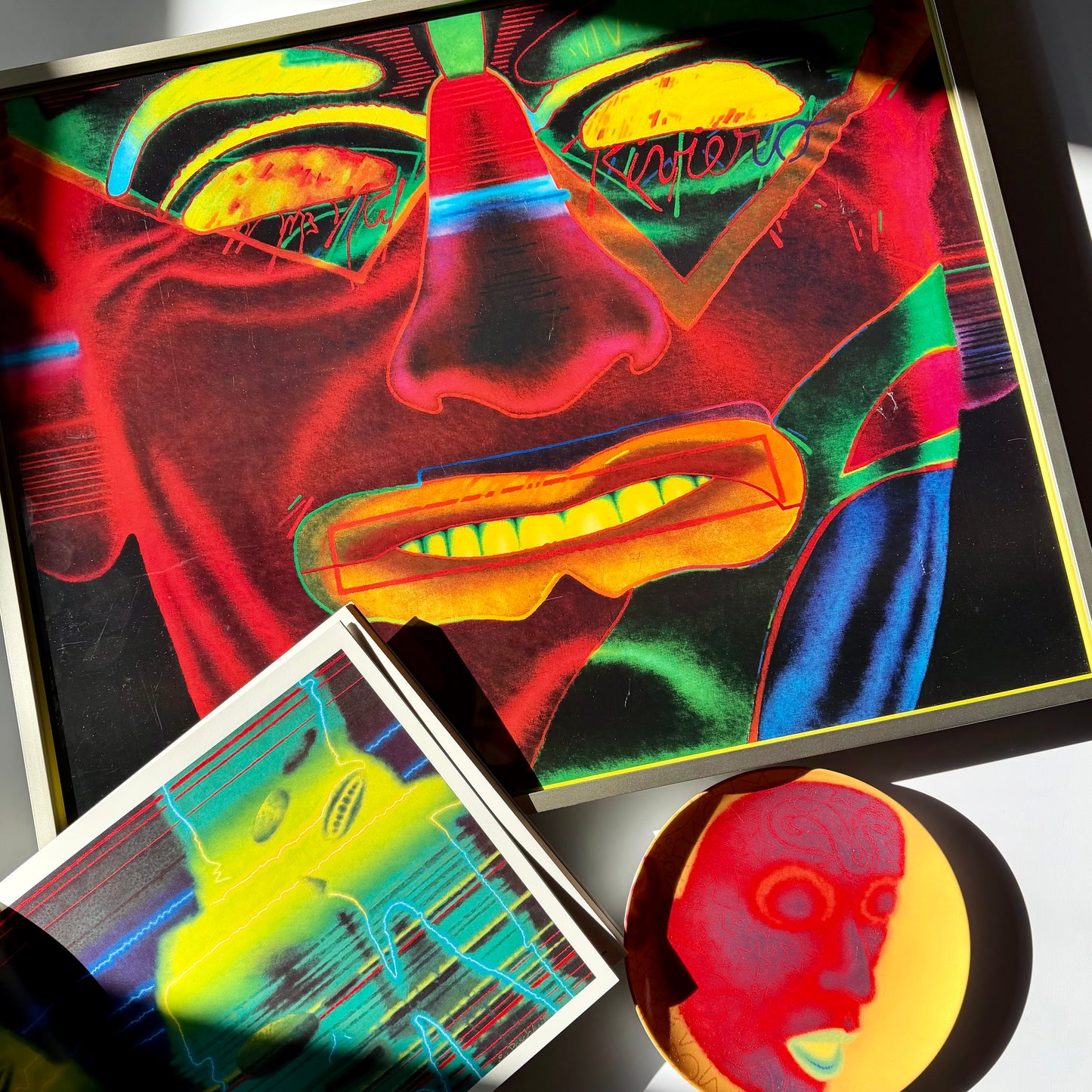 Vintage Ed Paschke 'Caliente' Lithograph 1990