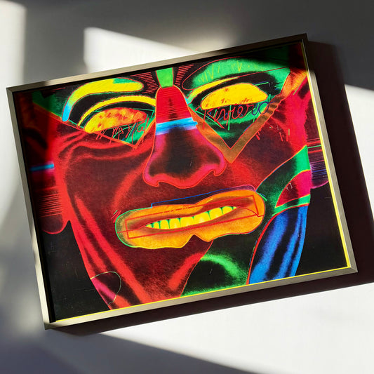 Vintage Ed Paschke 'Caliente' Lithograph 1990