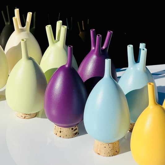 Deadstock INFLATE 'Mr + Mrs Prickly' Salt/Pepper Shakers 1997