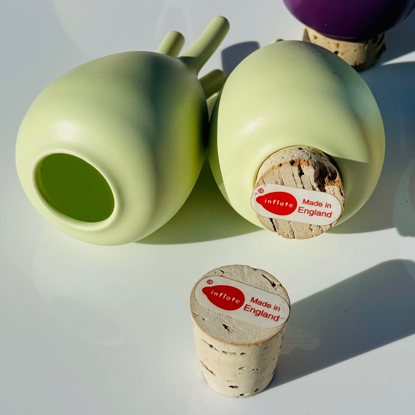 Deadstock INFLATE 'Mr + Mrs Prickly' Salt/Pepper Shakers 1997