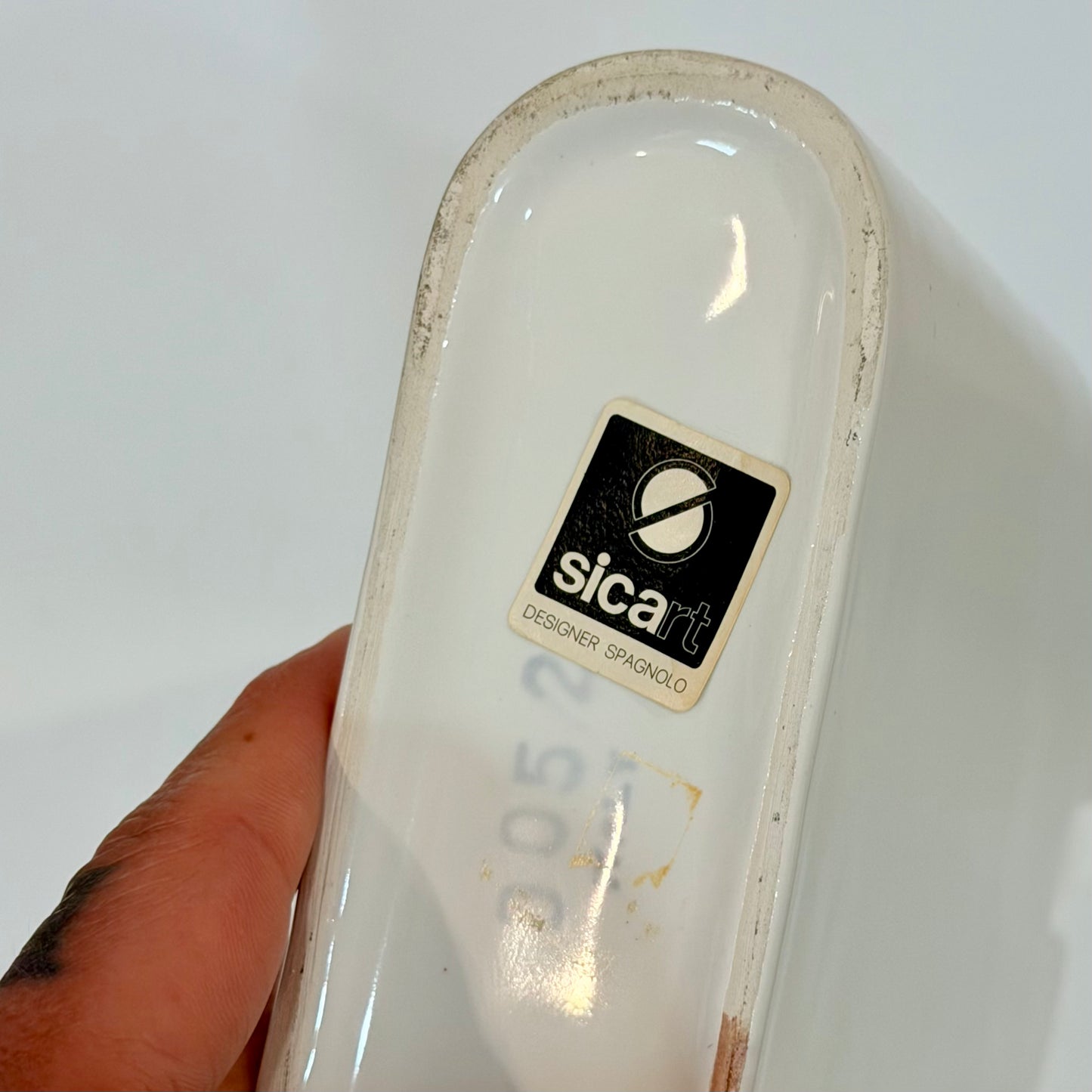Vintage Pino Spagnolo Space Age Vase 1970s