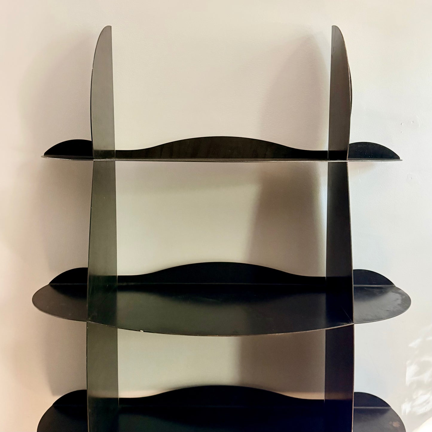 Vintage Sculptural Steel Bookcase Circa 1990s