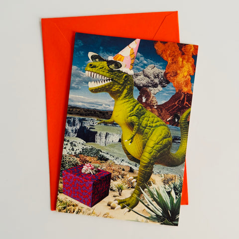 Deadstock Birthday Dino Cards 1985