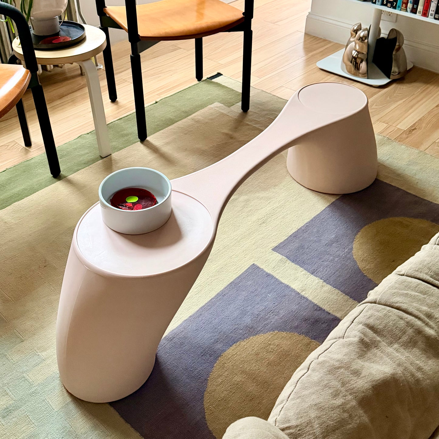 One Of A Kind Prototype Pink Table / Bench Circa 200s
