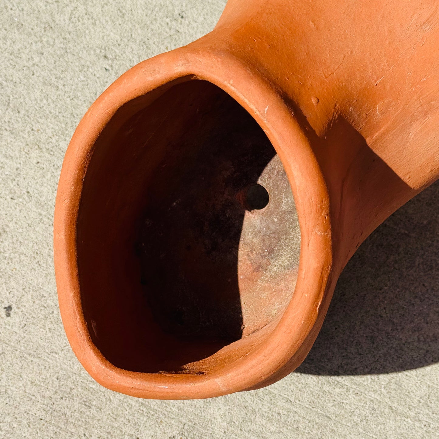 Vintage  Pop Art Terracotta Giant Foot Planter