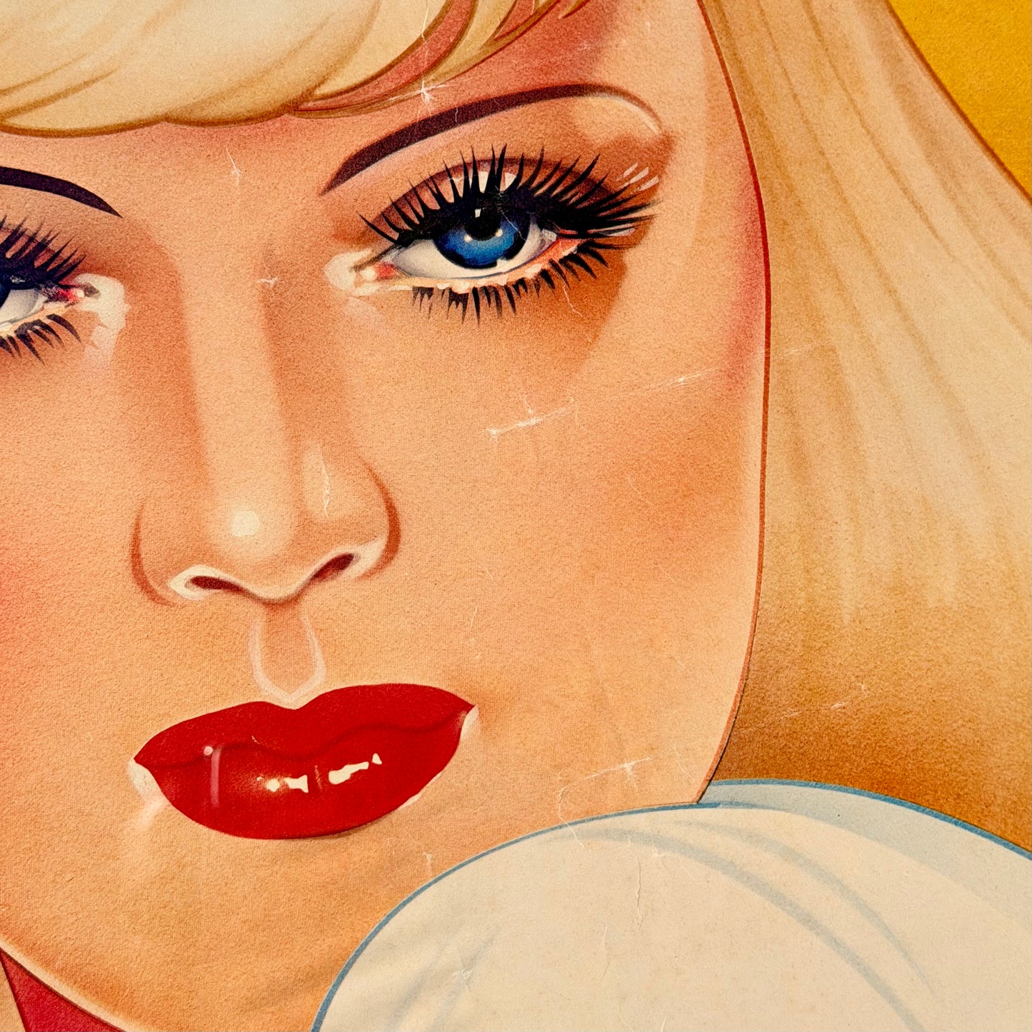 Vintage David Willardson 'Stereo Sweetheart' Litho Print 1977
