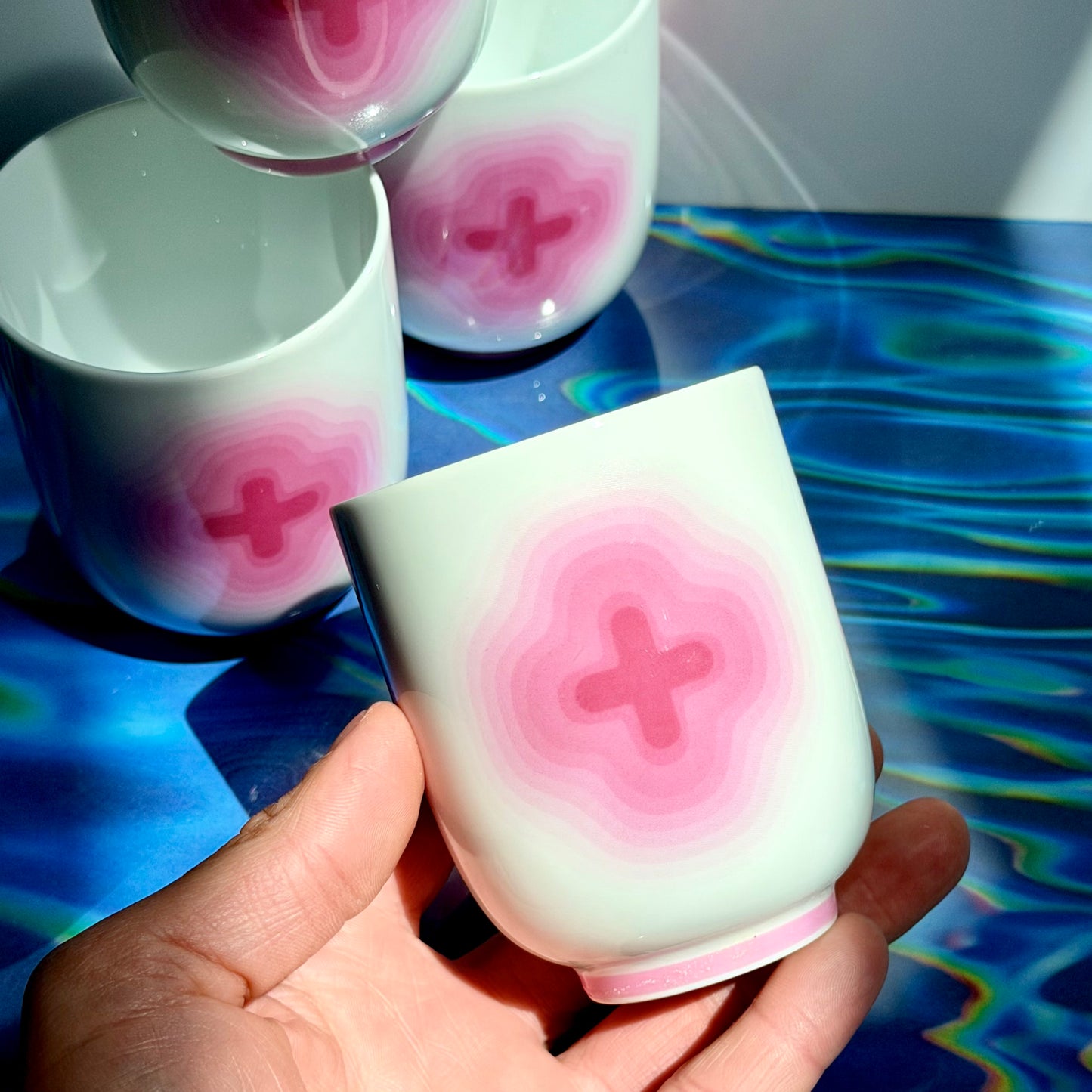 Vintage Karim Rashid Pink Icon Cups 2005