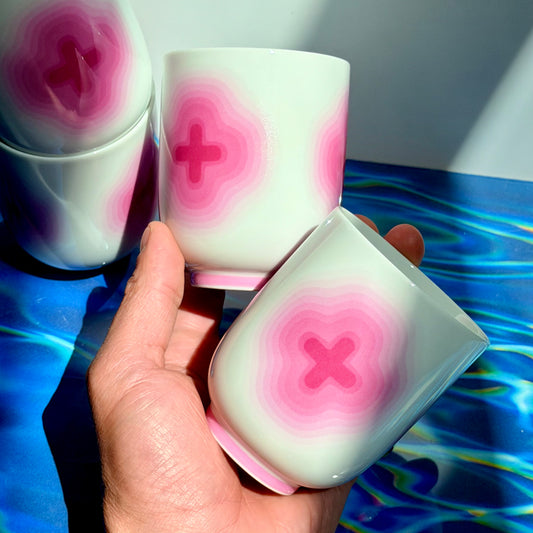 Vintage Karim Rashid Pink Icon Cups 2005