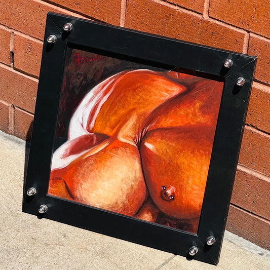 Vintage Thomas Foral 'Saturn III' Tit Painting 1995