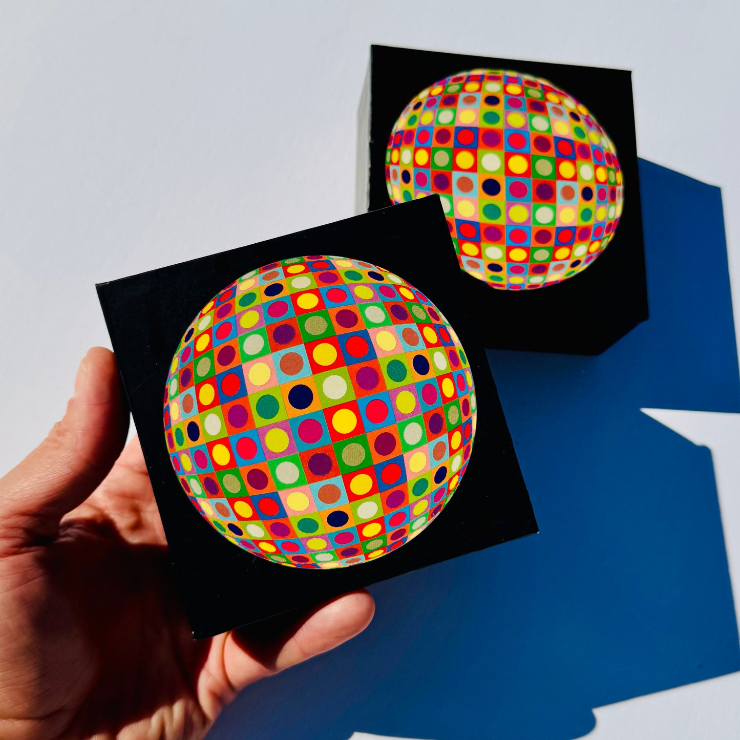 Vintage Vasarely Op Art Coasters 2003