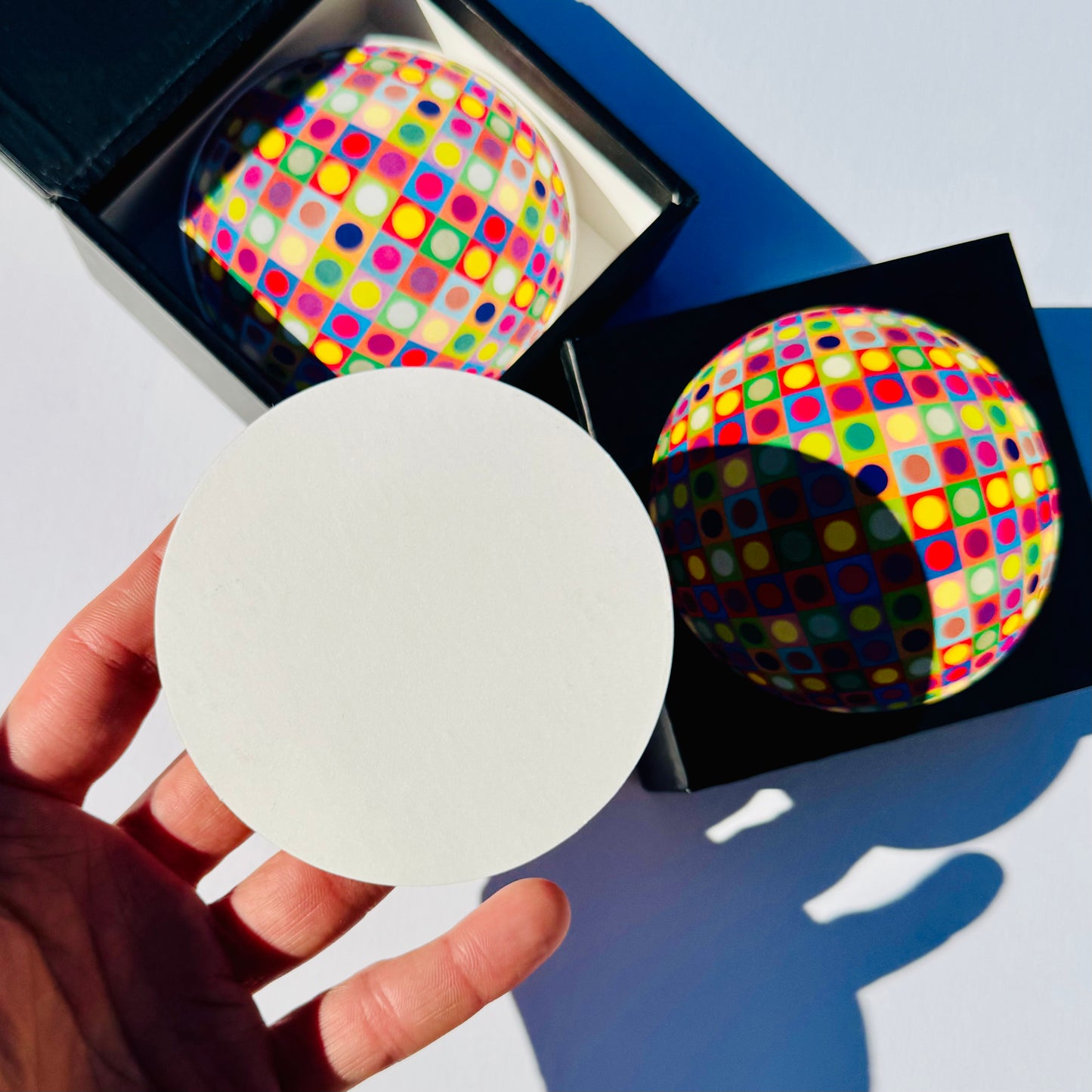 Vintage Vasarely Op Art Coasters 2003