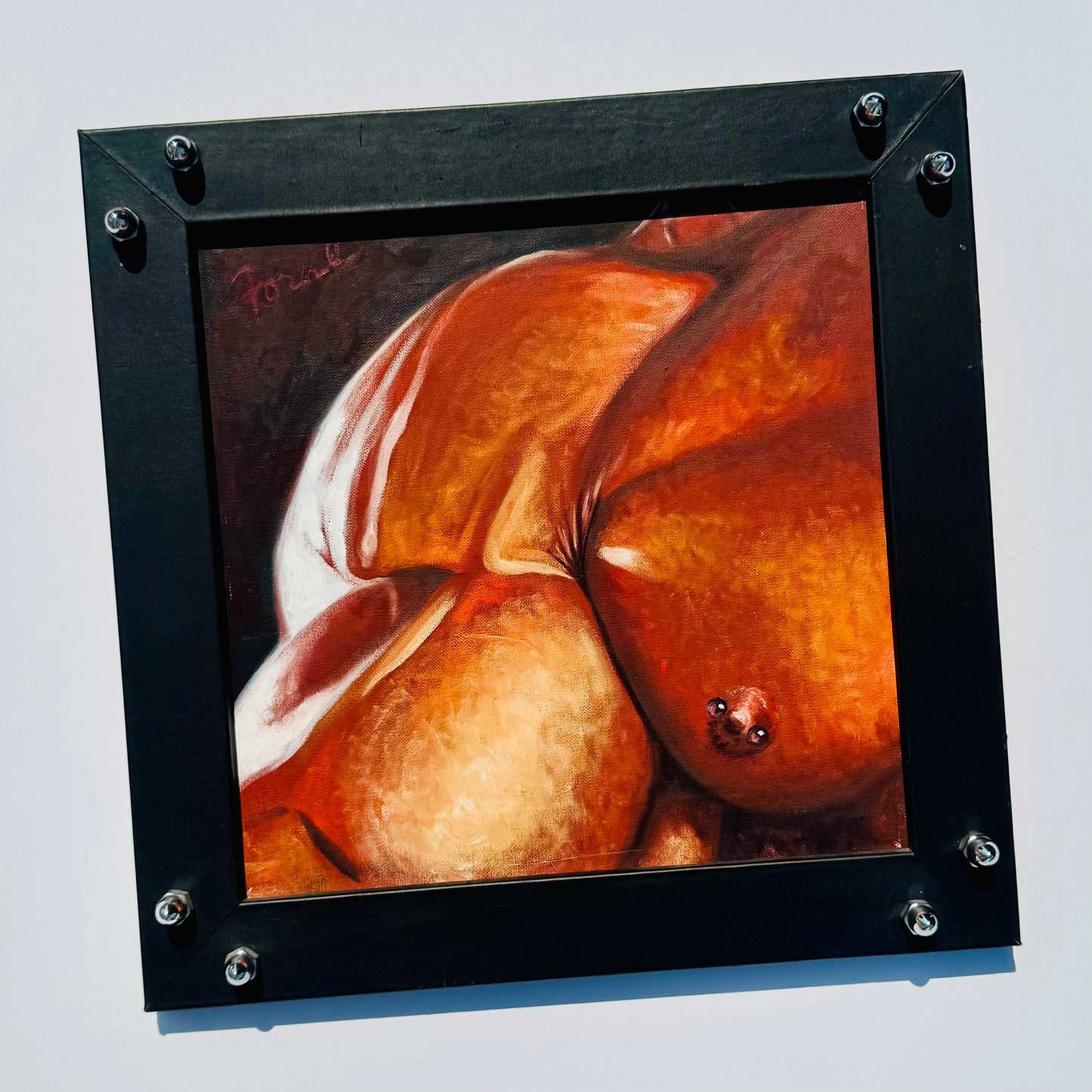 Vintage Thomas Foral 'Saturn III' Tit Painting 1995