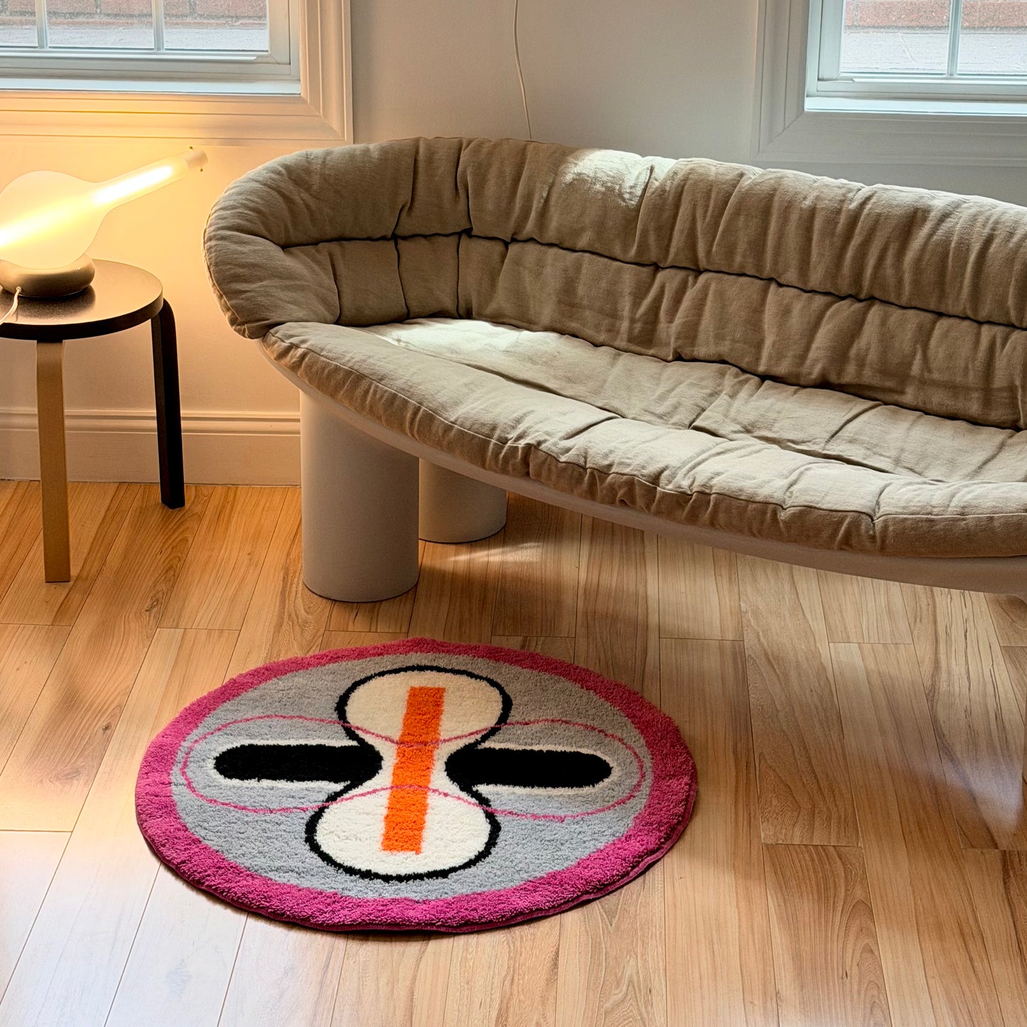 Karim Rashid Digilove Round Rug 2015