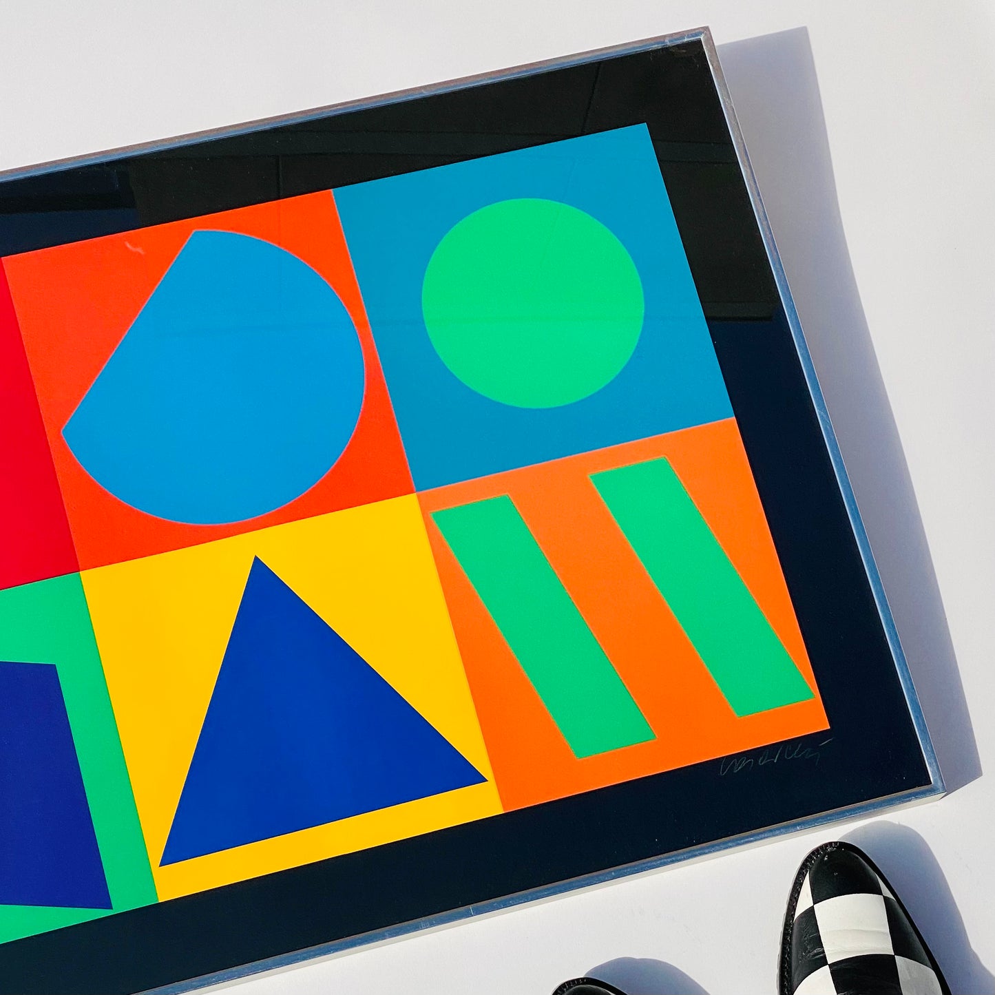 Victor Vasarely 'Unités Plastiques' Op-Art Framed Serigraph 1967