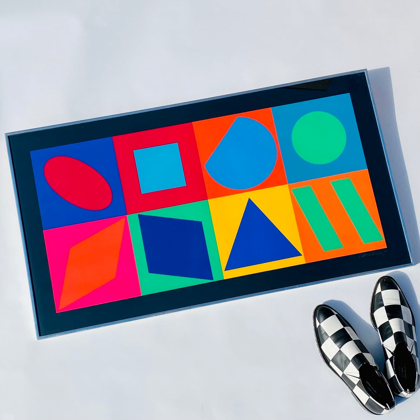 Victor Vasarely 'Unités Plastiques' Op-Art Framed Serigraph 1967