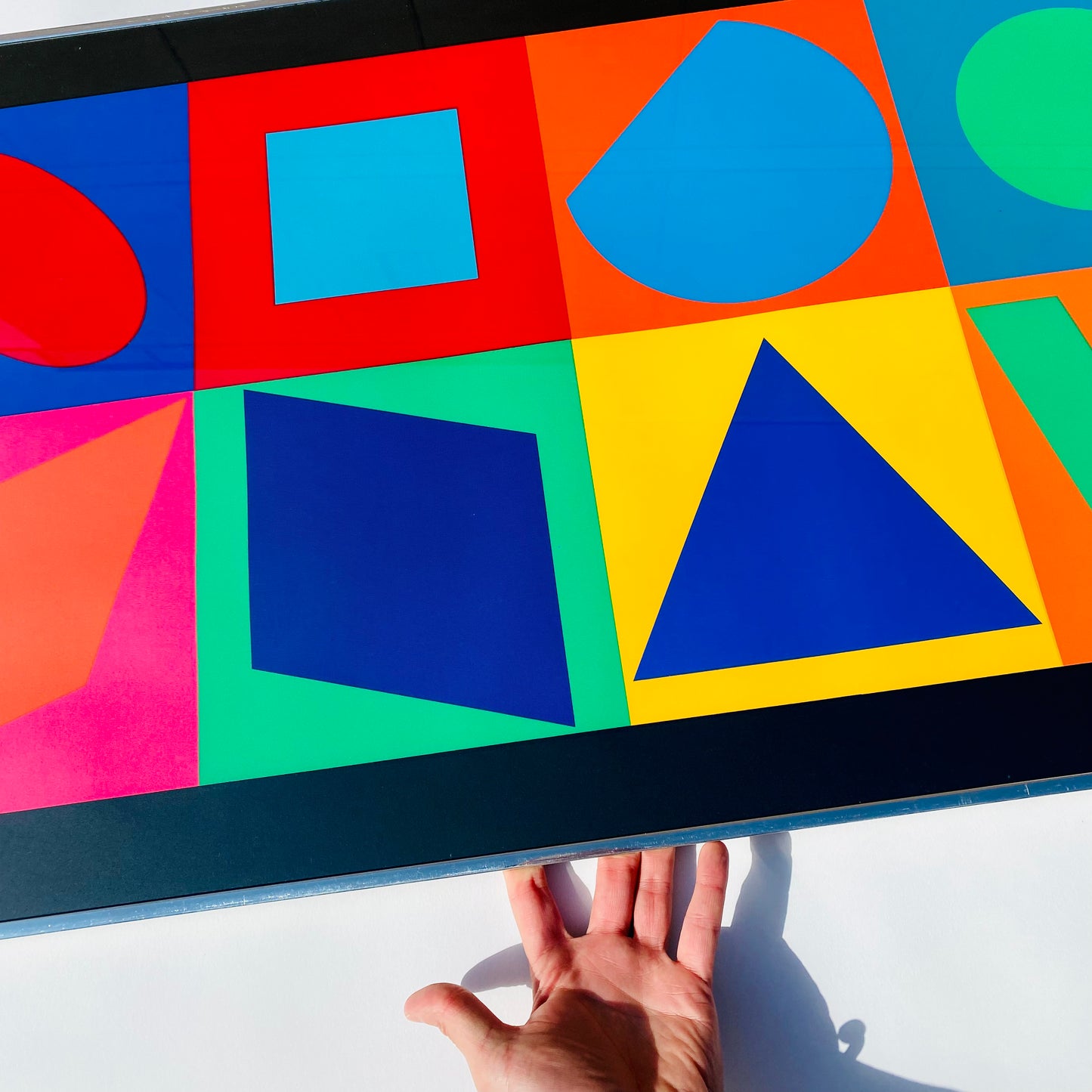 Victor Vasarely 'Unités Plastiques' Op-Art Framed Serigraph 1967
