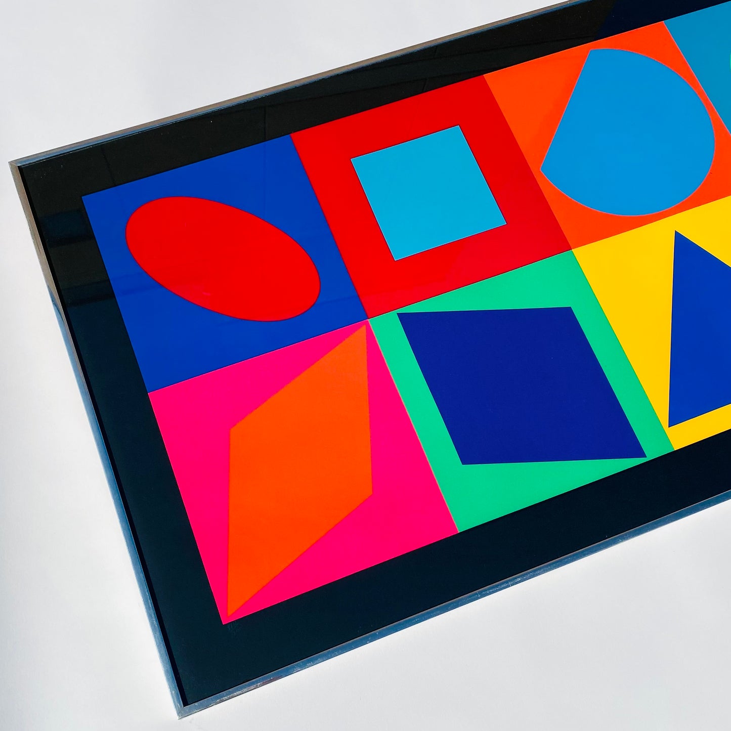 Victor Vasarely 'Unités Plastiques' Op-Art Framed Serigraph 1967