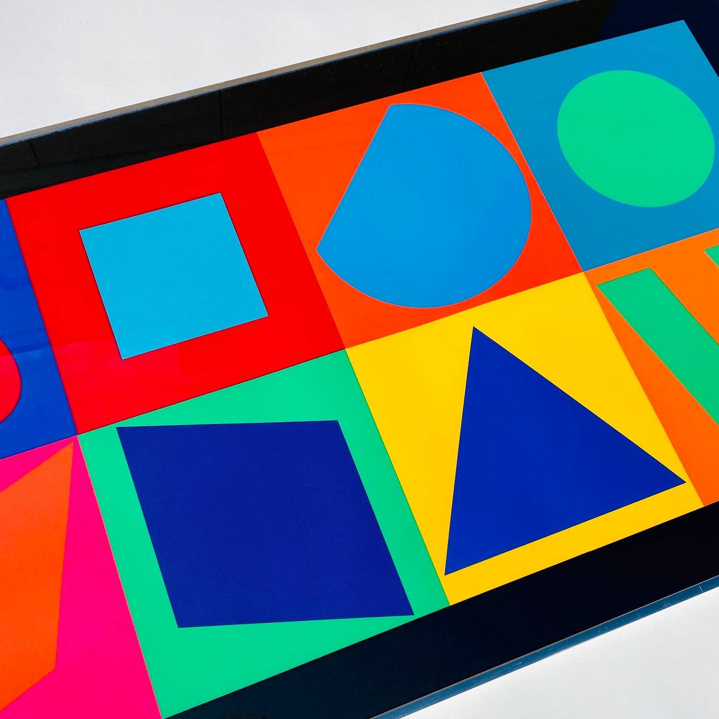 Victor Vasarely 'Unités Plastiques' Op-Art Framed Serigraph 1967