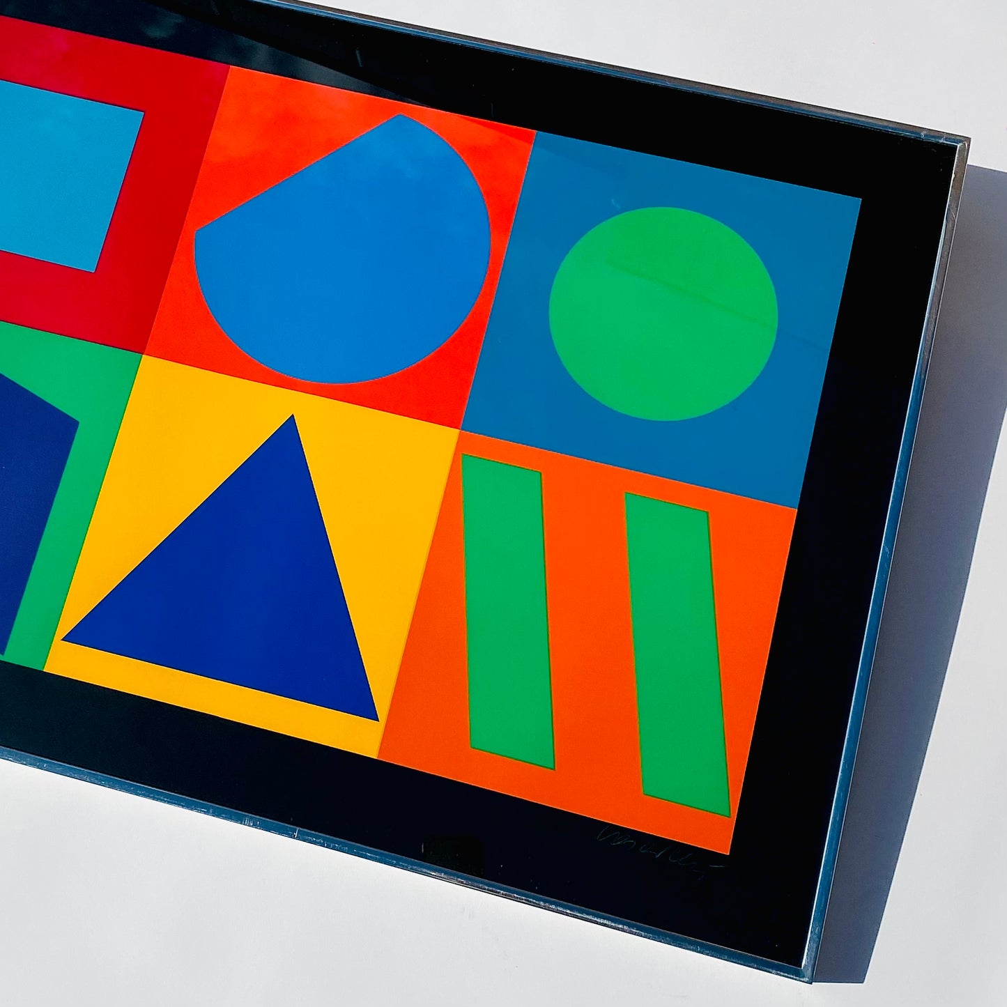 Victor Vasarely 'Unités Plastiques' Op-Art Framed Serigraph 1967
