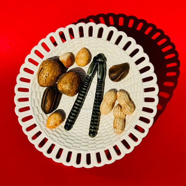 Vintage Trompe L'oeil Nuts Plate 1994