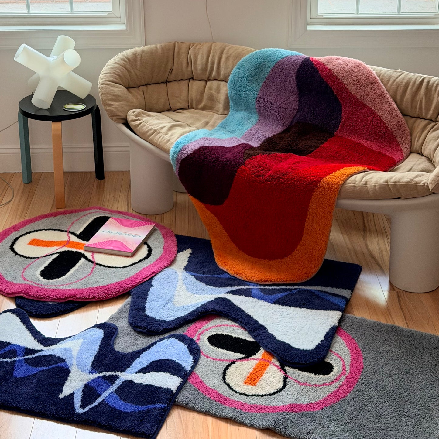 Karim Rashid Synth Asymmetrical Rugs 2015
