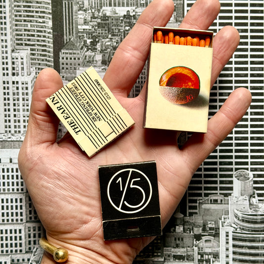 Vintage NYC Restaurant Icons Matchbooks Circa 1980s