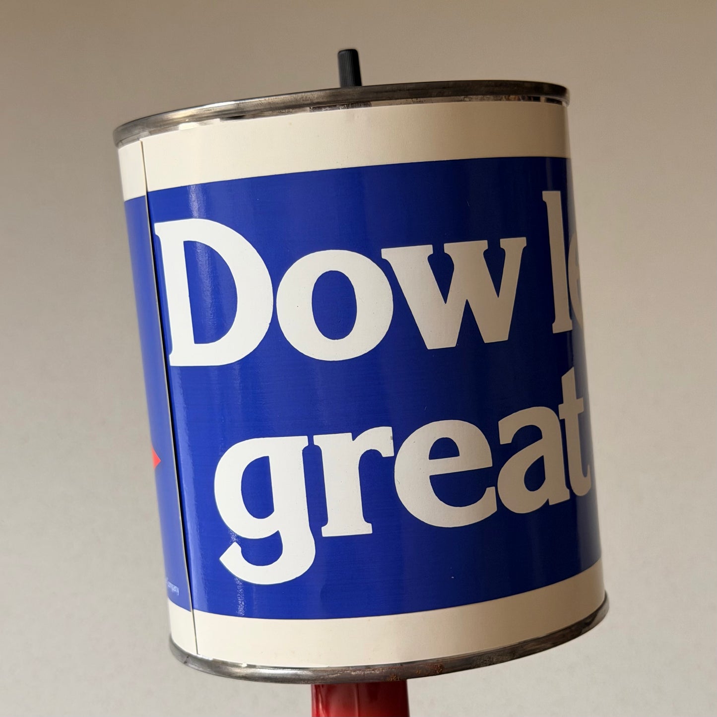 Vintage Pop Art Paint Can Spill Lamp 1980s