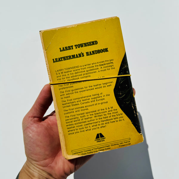 Larry Townsend 'Leatherman's Handbook' 1st Ed. Thrashed Paperback 1974