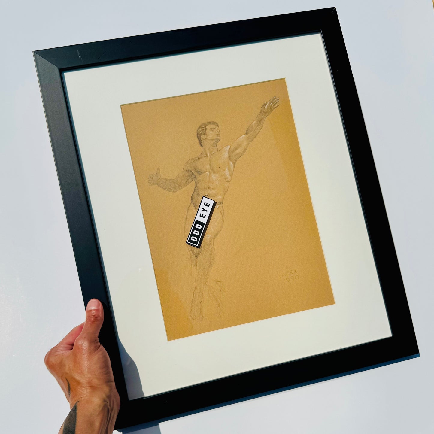 Vintage Male Nude Illustration #2 1990