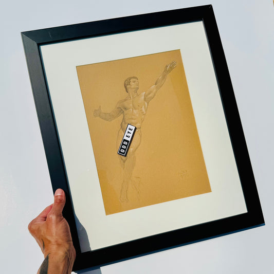 Vintage Male Nude Illustration #2 1990