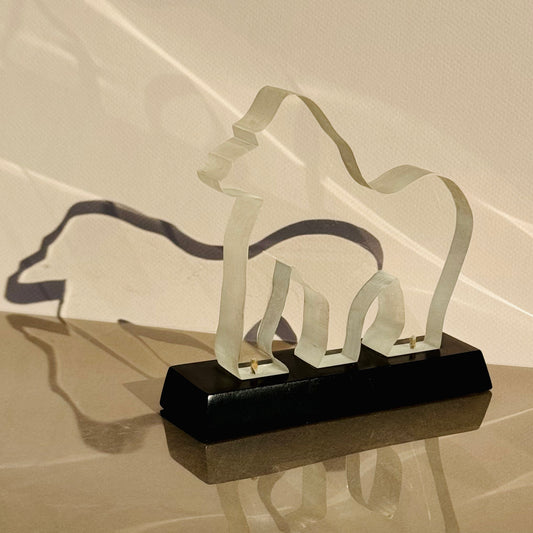 Vintage Lucite Gorilla Sculpture 1970s