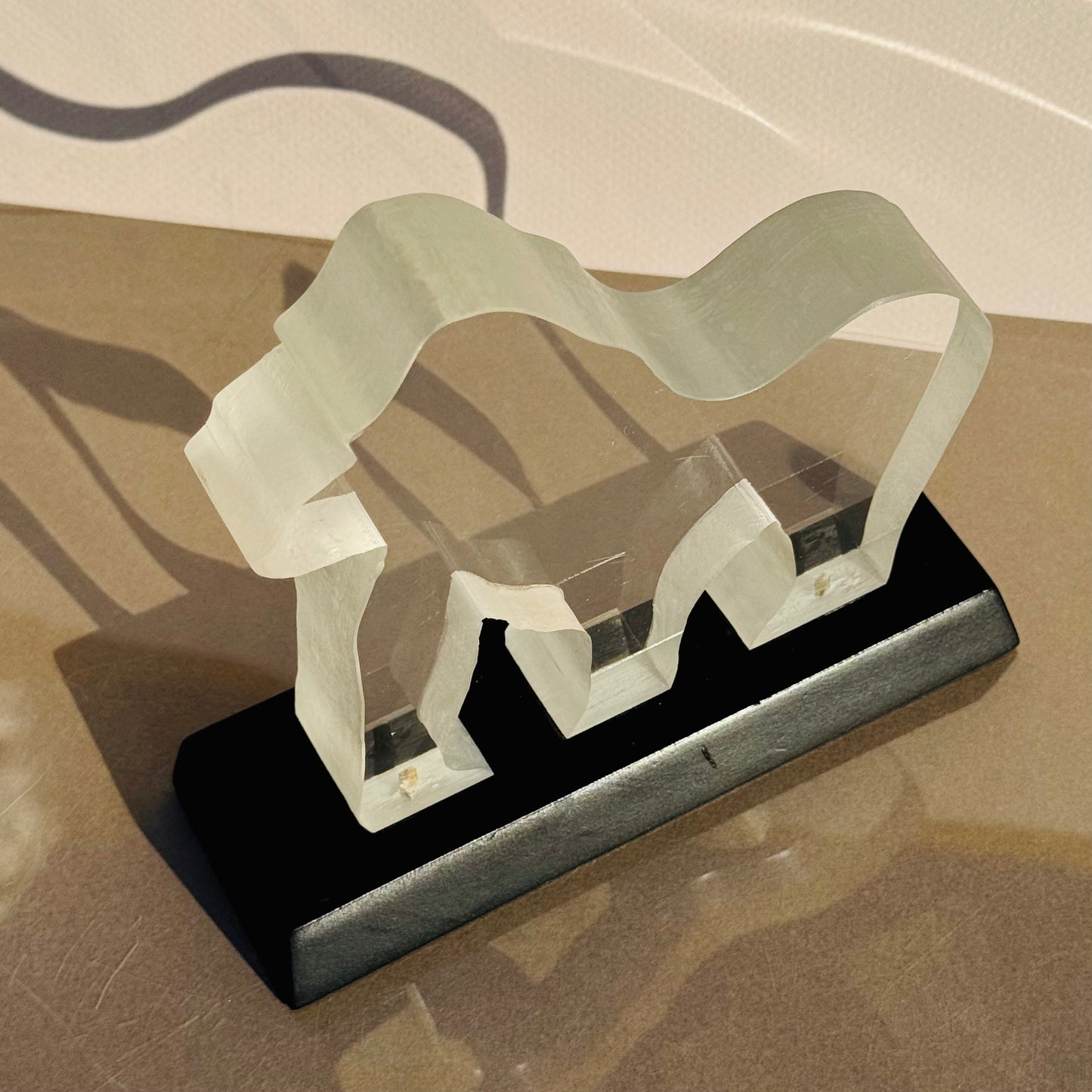 Vintage Lucite Gorilla Sculpture 1970s