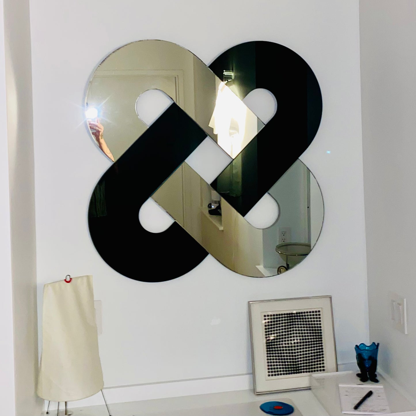 Vintage Custom Sculptural Mirror 1970s