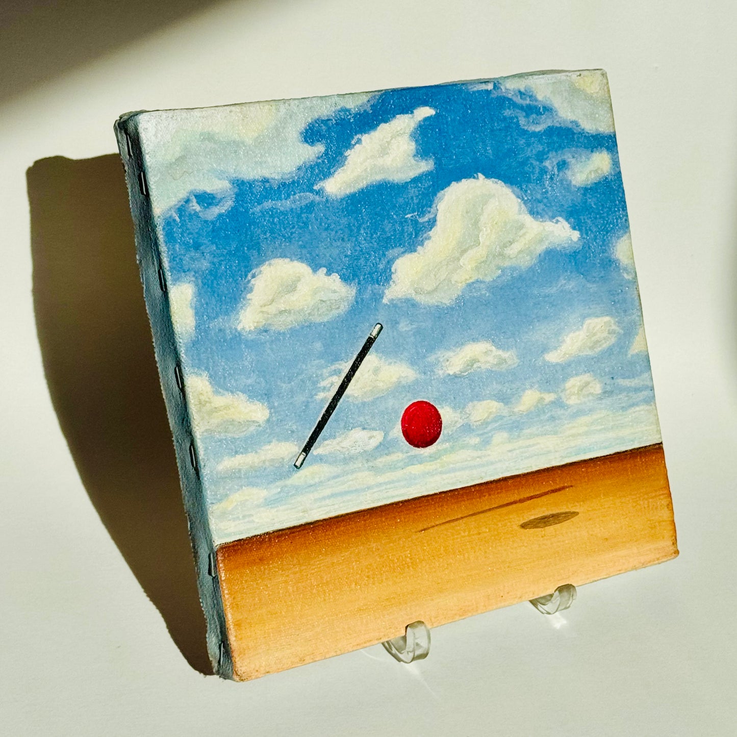 Vintage Small Surrealist Painting 1970/80s