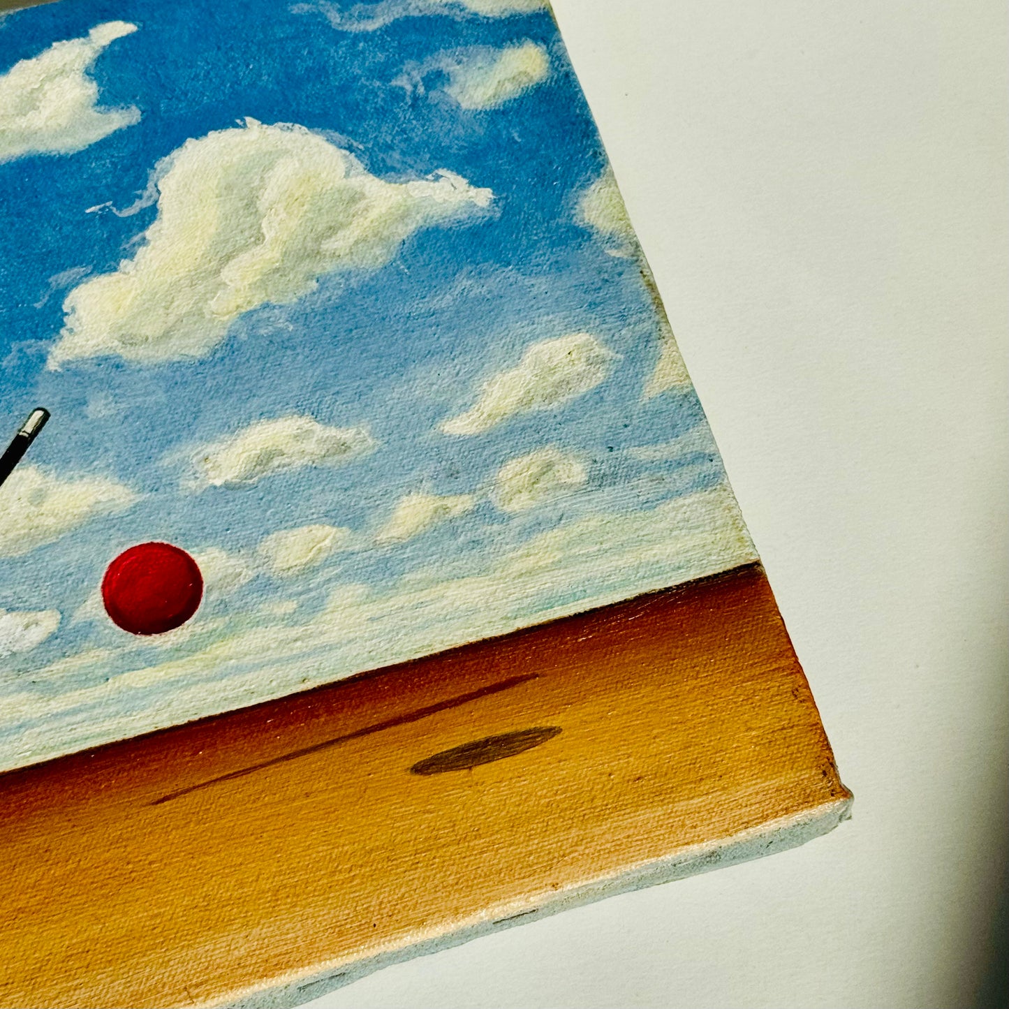 Vintage Small Surrealist Painting 1970/80s