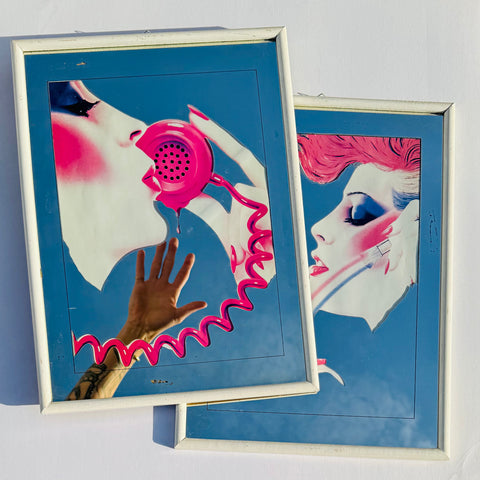 Vintage Pair Syd Brak Mirrors 1980s