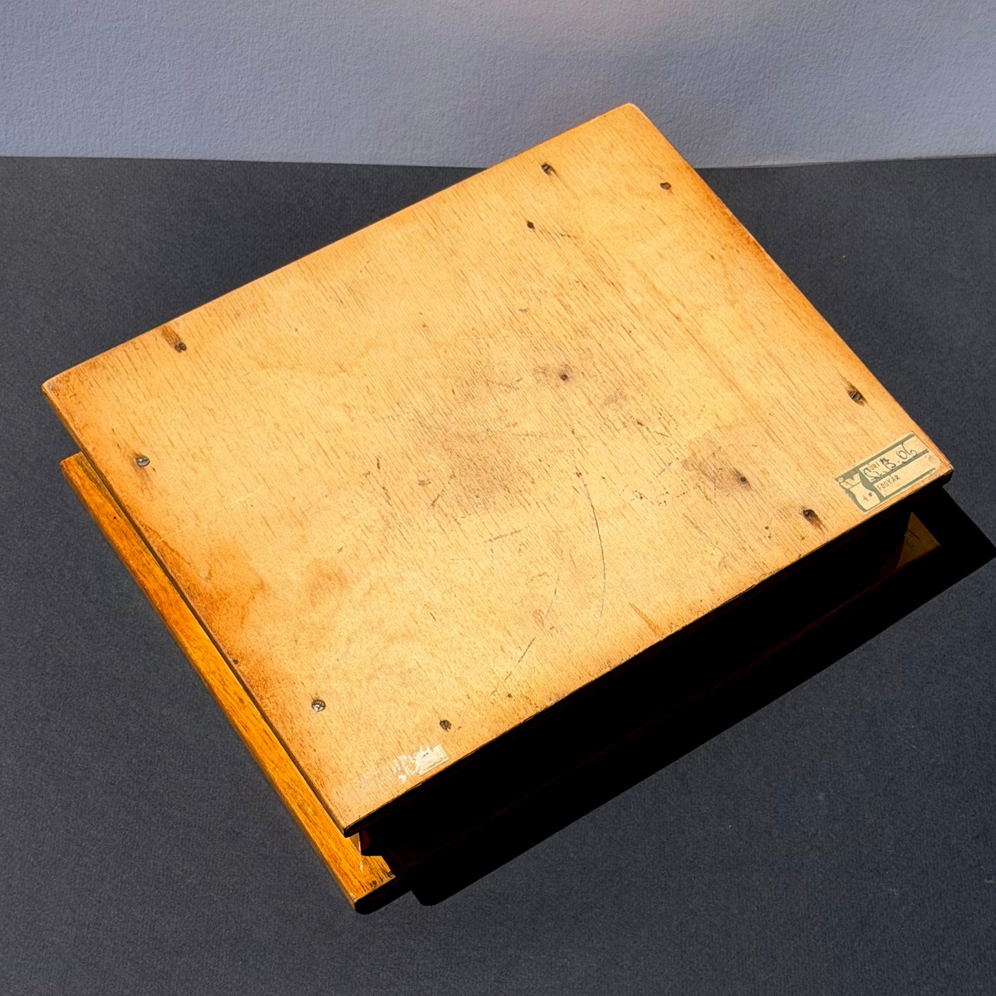 Vintage Modernist Marquetry Wood Box 1940/50s
