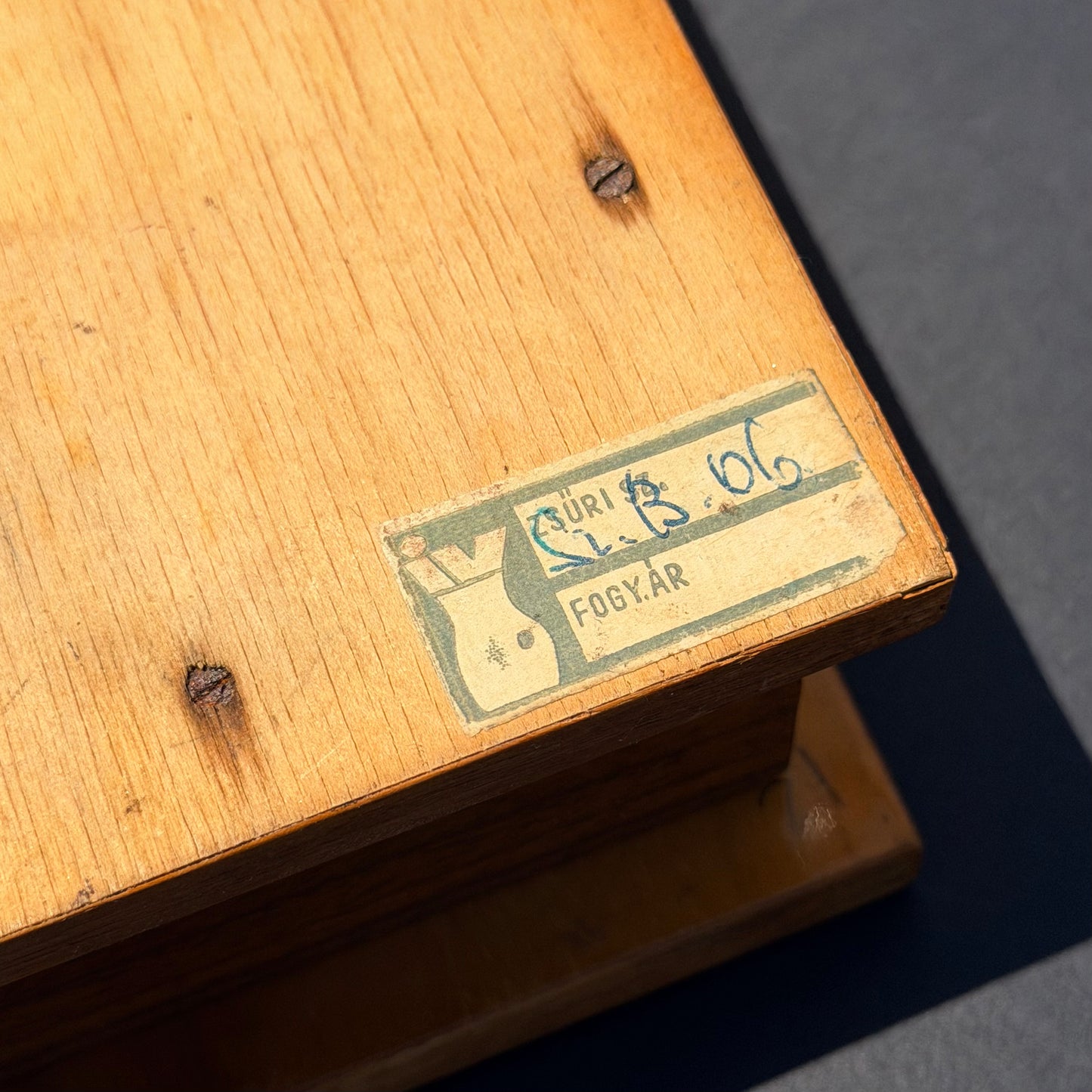 Vintage Modernist Marquetry Wood Box 1940/50s