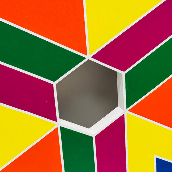 George Palethorpe Large Rainbow Hexagon Painting #2