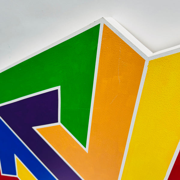 George Palethorpe Large Rainbow Hexagon Painting #1