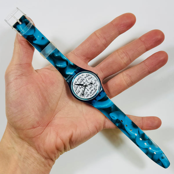 Vintage Limited Ed. Swatch 'Art-Blue Pasta' Watch 1995