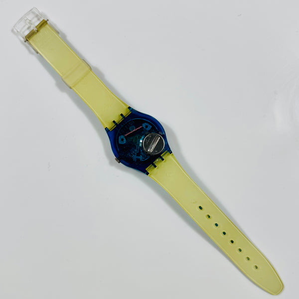 Vintage Limited Ed. Swatch 'Art-Blue Pasta' Watch 1995