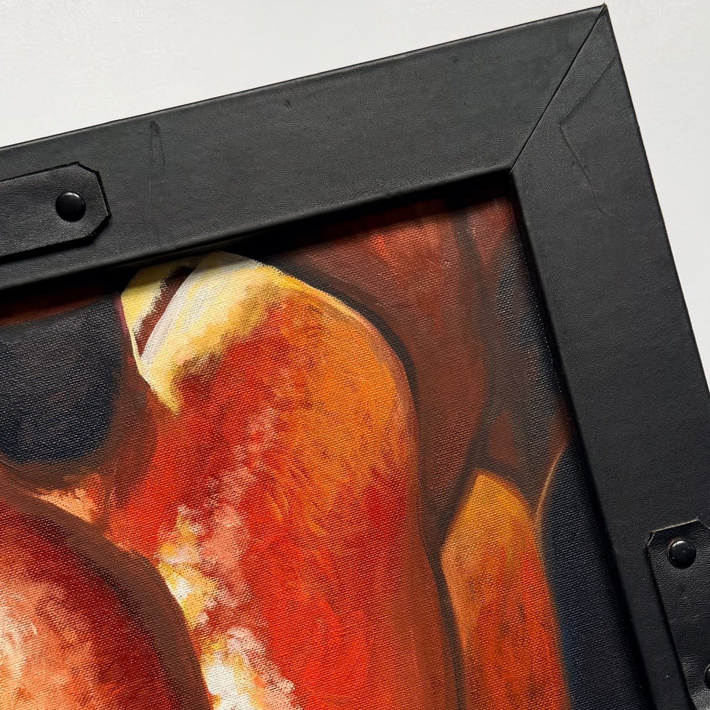 Vintage Thomas Foral Nipple Chain Painting 1992